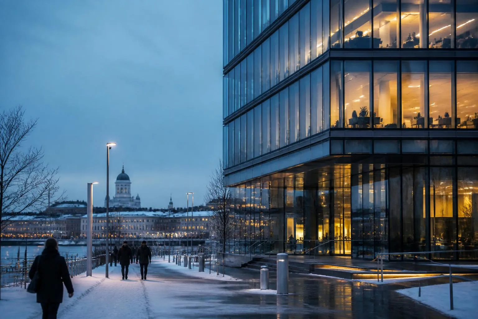 Helsinki waterfront representing AO Group's expansion into Finland and the Nordics.